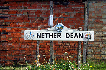 The Lower or Nether Dean sign May 2011